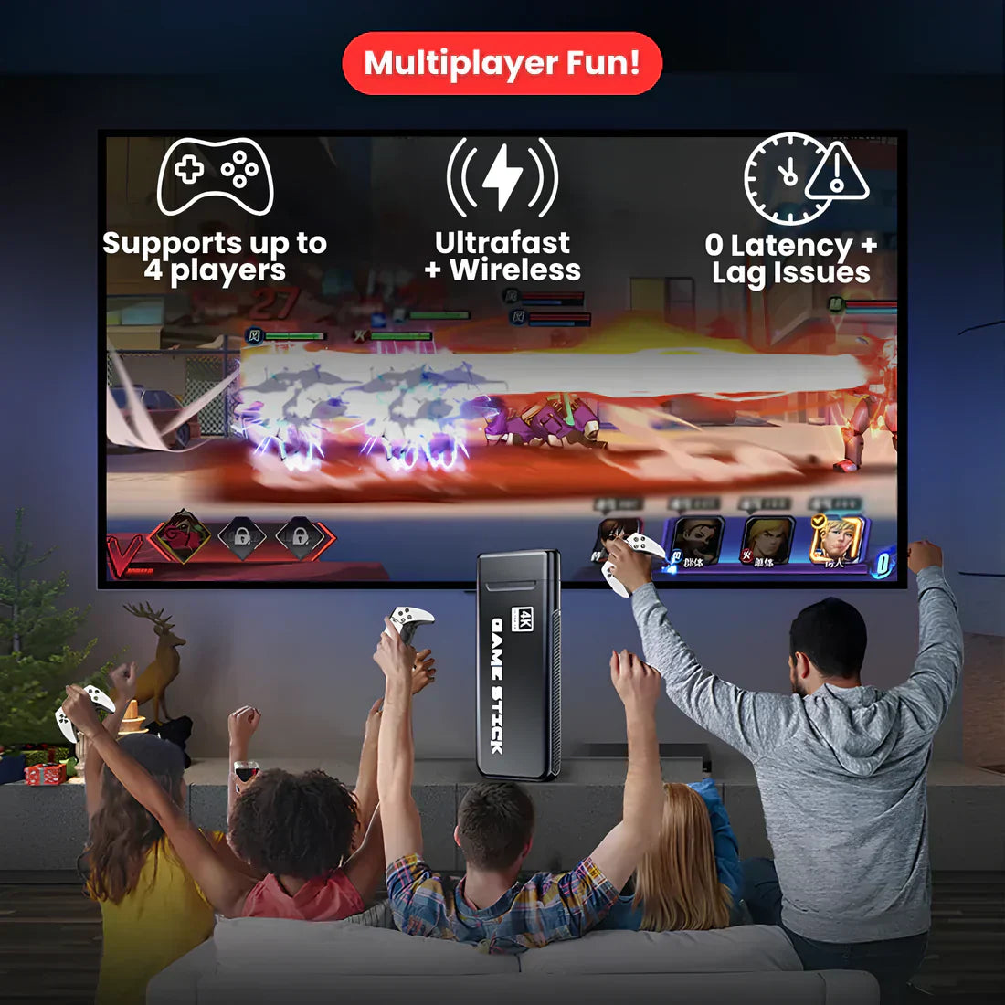 RETROPRO™ CONSOLE (60,000+ LICENSED GAMES + 2 FREE CONTROLLERS)