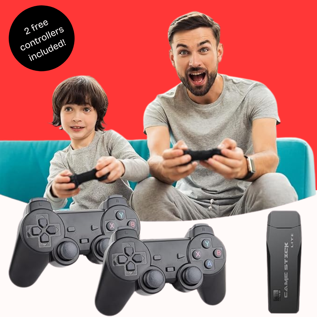 RETROPRO™ CONSOLE (60,000+ LICENSED GAMES + 2 FREE CONTROLLERS)